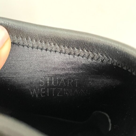 Stuart Weitzman Black Glove Tie-Back Ankle Boots - 5.5, made in Spain 🇪🇸 - Picture 6 of 14